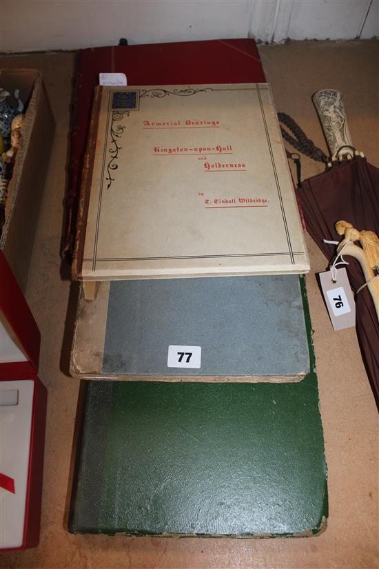 Peck, Isle of Axholme, 1815 (a.f); Stonehouse, Isle of Axholme, 1839 & Wildridge, Old & New Hull, 1884 & Armorial Bearings (4)